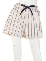 CHECK SHORT PANT/BLUE