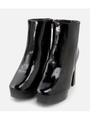CHUNKY HEEL BOOTS/D/BLK3