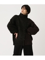 COLOR BLOCK MIX KNIT TOPS/柄BLK5