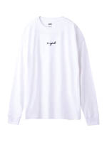 CURSIVE LOGO L/S TEE/ホワイト