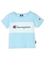 Champion 胸切替半袖Tシャツ/サックスブルー