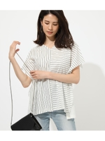 DOKING STRIPE TOPS/柄WHT5