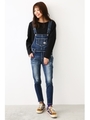 EXPECT DENIMサロペット/D/BLU3