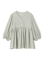 GATHER COTTON TOP/グリーン