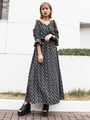 GATHER SLEEVE MAXI OP/L.MIX
