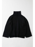 HI NECK BIG ニット/BLK