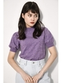 HIGH NECK MIX KNIT/PUR