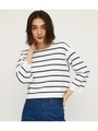 LIGHT MILANO RIB MARINE BORDER/M/NVY7