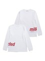 LS TEE SIDE LOGO/レッド
