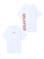 MILKFED. X CHAMPION BACK LOGO TEE/レッド