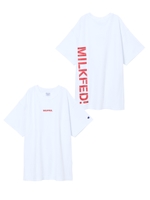 MILKFED. X CHAMPION BACK LOGO TEE/レッド
