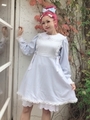 NV gingham doll O/P/サックス