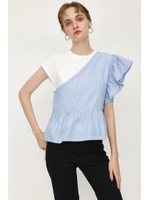 ONESHOULDER DOCKING FRILL TOPS/マルチ(混色)