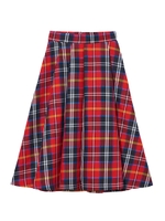 RANDOM PLEATED SKIRT/レッド