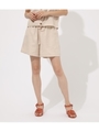 RELAX LINEN SHORT PANTS/L/BEG1