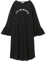 RUFFLE SLEEVE DRESS/ブラック