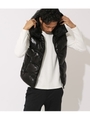 SHIRAY HOODED PADDED VEST/BLK