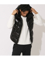 SHIRAY HOODED PADDED VEST/BLK
