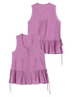 SIDE GATHER TOP/パープル