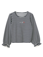 Sweetマリンボーダートップス / mille fille closet/ネイビー