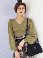TUCK BULKY FIT KNIT/LME