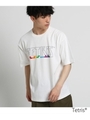 Tetris(R)Tシャツ/ホワイト×ロゴ(203)