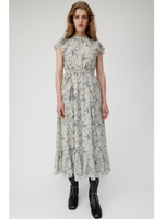 VINTAGE FLOWER CHIFFON ドレス/IVOY3