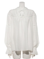 VOLUME SLEEVE BLOUSE/OFF WHITE