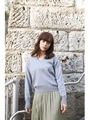 VネックニットTOPS/T.GRY