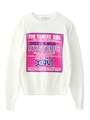 X-girl × HYSTERIC GLAMOUR FOR YANKEE GIRL KNIT TOP/ホワイト