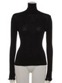 [BED&BREAKFAST]Cosmorama Wool High Neck Top/BLACK