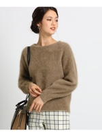 [L]バックスリットファーニット/ベージュ(652)