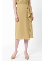 [ウォッシャブル]キョウネンセットアップラップタイトスカート/ベージュ(040)