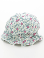 [ベビー]notsobig ストロベリーフラワープリントハット/ブルー