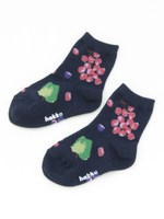 [ベビー]アソートフルーツジャガードソックス/ネイビー