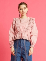 lacy blouse/PINK