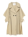 ribbon trench coat/ベージュ