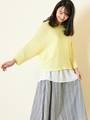・SET2点インナータンク+ニットドルマンチュニック/Yellow