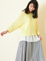 ・SET2点インナータンク+ニットドルマンチュニック/Yellow