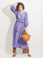 ［ＥＣ限定］ウエストリボン２ＷＡＹワンピース/ラベンダー