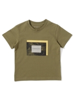 【100-150cm】ティラノサウルスTシャツ/カーキ(027)