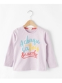 【100-160cm】カラフルロゴプリント長袖Tシャツ/パープル(080)