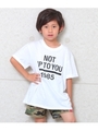 【ANAPKIDS】ロールアッププリントBIG-Tシャツ/ホワイト(001)