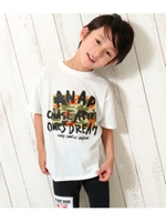 【ANAPKIDS】手書きロゴ迷彩ビッグTシャツ/ホワイト(001)