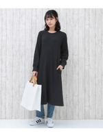 【Factor=】 TCワッフルフレアワンピース/ブラック(027)