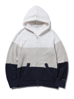 【GELATOPIQUEHOMME】'ベビモコ'ブロックボーダーパーカ/NVY