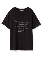 【Joel Robuchon & gelato pique】 HOMME ロゴTシャツ/BLK