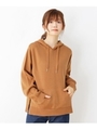 【M-L/洗濯機で洗えて毛玉になりにくい】ニットパーカー/キャメル(041)
