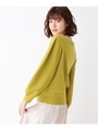 【S-LLまで】ボリュームスリーブニット/レモンイエロー(031)