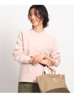 【S~Lサイズあり・洗える】ドロップショルダーラインニット/ベビーピンク(071)